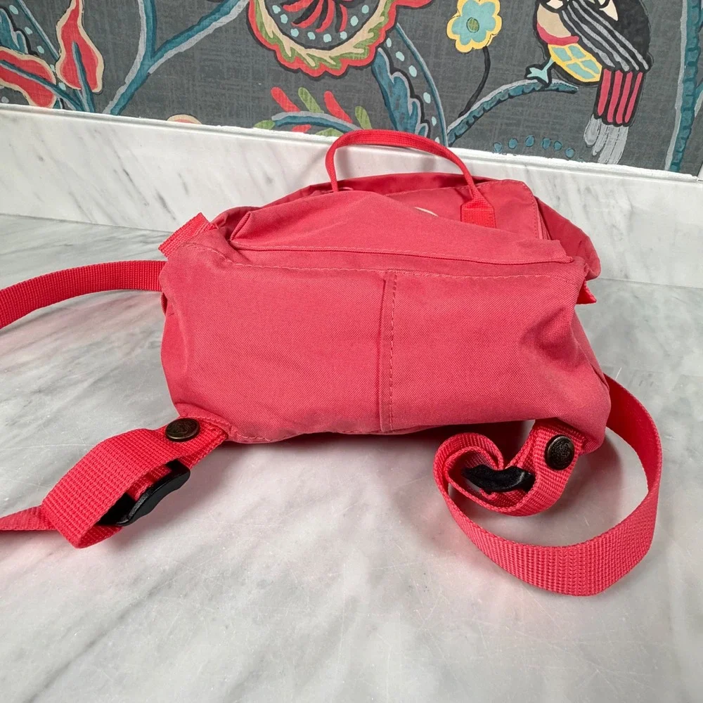 Fjallraven Kanken Mini Backpack Pink Vinylon F Small Daypack 23510 12x9x5 READ